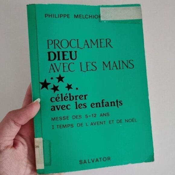 1981 Proclamer Dieu Avec Les Mains French Vintage Book Ex-Library Advent Xmas - Picture 1 of 10